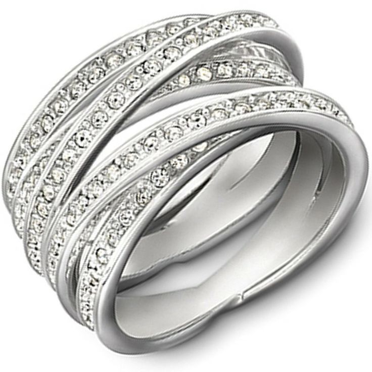 廃盤 美品 SWAROVSKI GLACIER CRYSTAL RING スワロフスキー