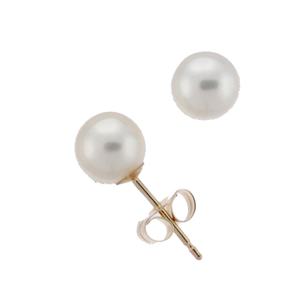 6.0-6.5mm Akoya Pearl Stud Earrings (SKU: 60508)