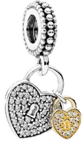 Pandora Love Locks Dangle Charm Sterling Silver (SKU: 791807CZ)