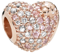 Pandora Rose Gleaming Ladybird Heart Charm (SKU: 787894NPOMX)