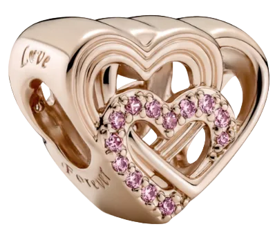 Pandora Rose Intertwined Love Hearts Charm (SKU: 789529C01)