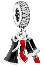 Pandora Glamour Trio Dangle Charm Sterling Silver (SKU: 792156ENMX)