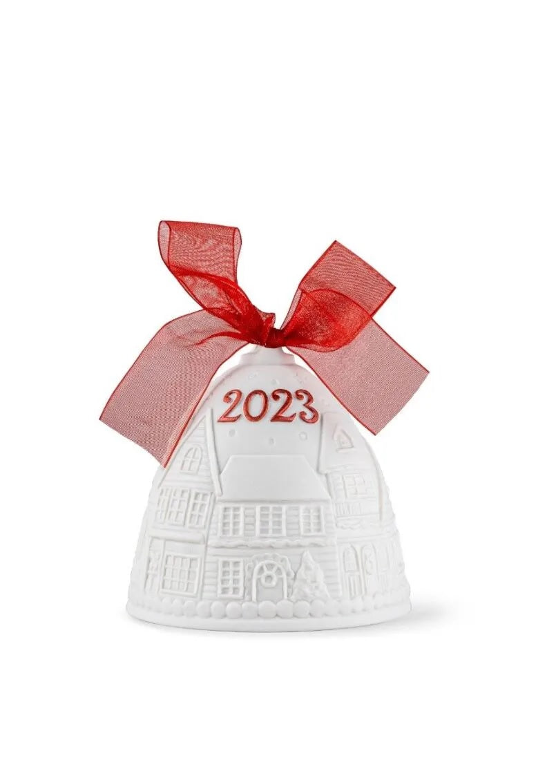 Lladró 2023 Christmas Bell, Re-Deco red (SKU: 01018473)