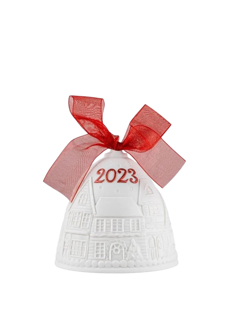 Lladró 2023 Christmas Bell, Re-Deco red (SKU: 01018473)