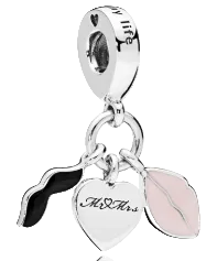 Pandora Love Couple Dangle Charm Sterling Silver (SKU: 797273ENMX)