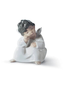 Lladró Angel Thinking Figurine (SKU: 01004539)