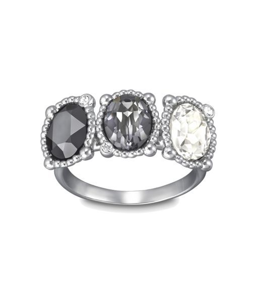 Swarovski Rosette Dark Ring - Medium (SKU: 5007814)