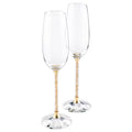 Swarovski Crystalline Toasting Flutes, Gold Tone - Set of Two (SKU: 5102143)