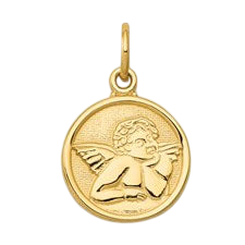 14K Yellow Gold Angel Medal SKU: 51038