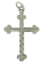 14K Yellow Gold Fancy Cross with Rounded Edges SKU: 52289