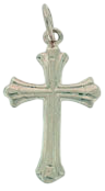 14K Yellow Gold Fancy Cross w/ Design Pendant SKU:  52834