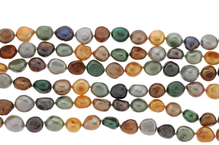72" Endless Multi-color Freshwater Pearl Necklace - M.S.C. Sales