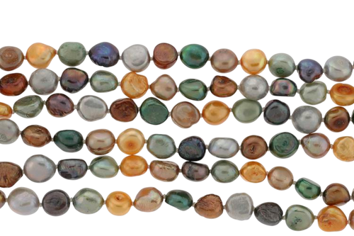 72" Endless Multi-color Freshwater Pearl Necklace - M.S.C. Sales