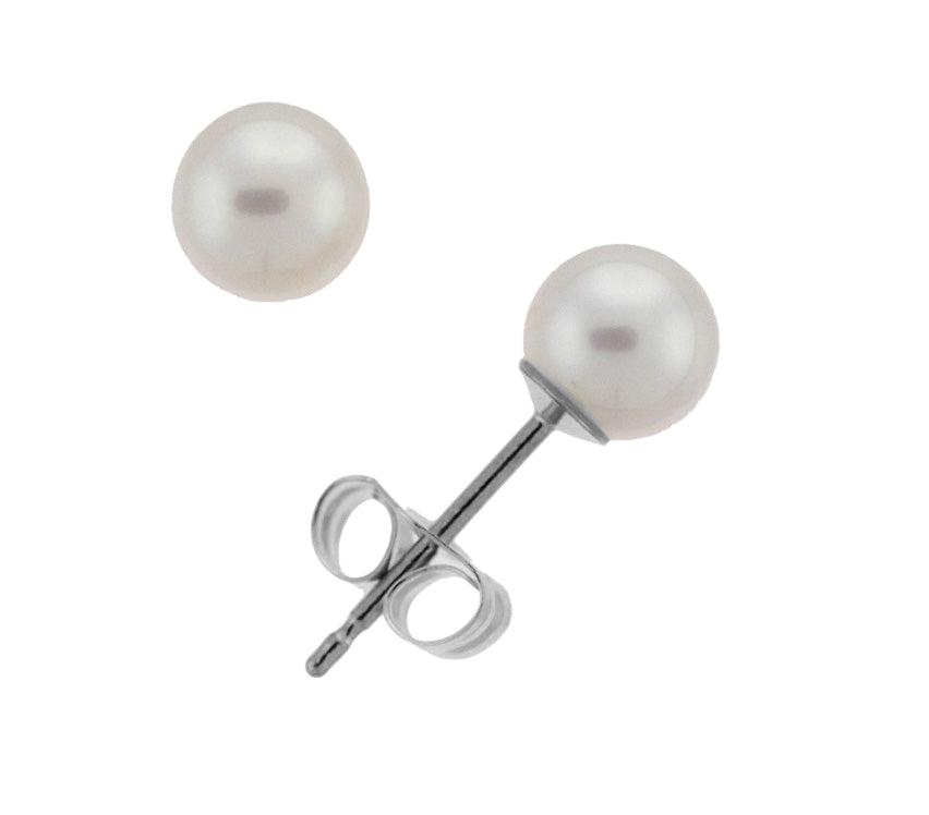 5.0-5.5mm Akoya Pearl Stud Earrings (SKU: 60504)