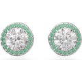 Swarovski Constella Stud Earrings, Pavé Green (SKU: 5639750)