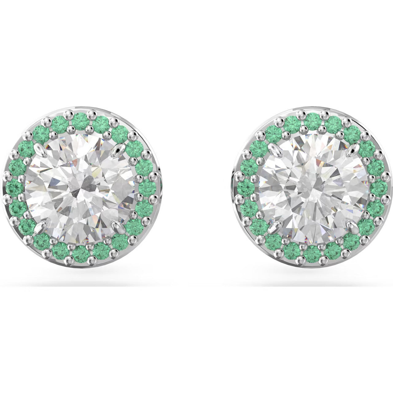 Swarovski Constella Stud Earrings, Pavé Green (SKU: 5639750)