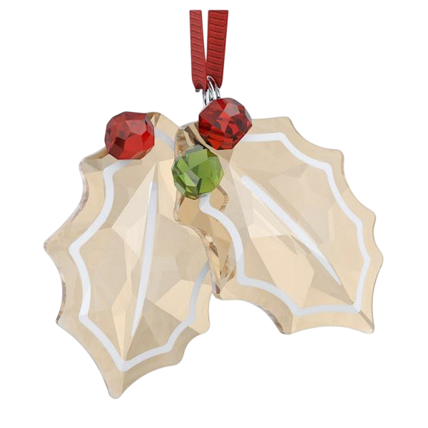 Swarovski Holiday Cheers Gingerbread Holly Leaves Ornament (SKU: 5656277)