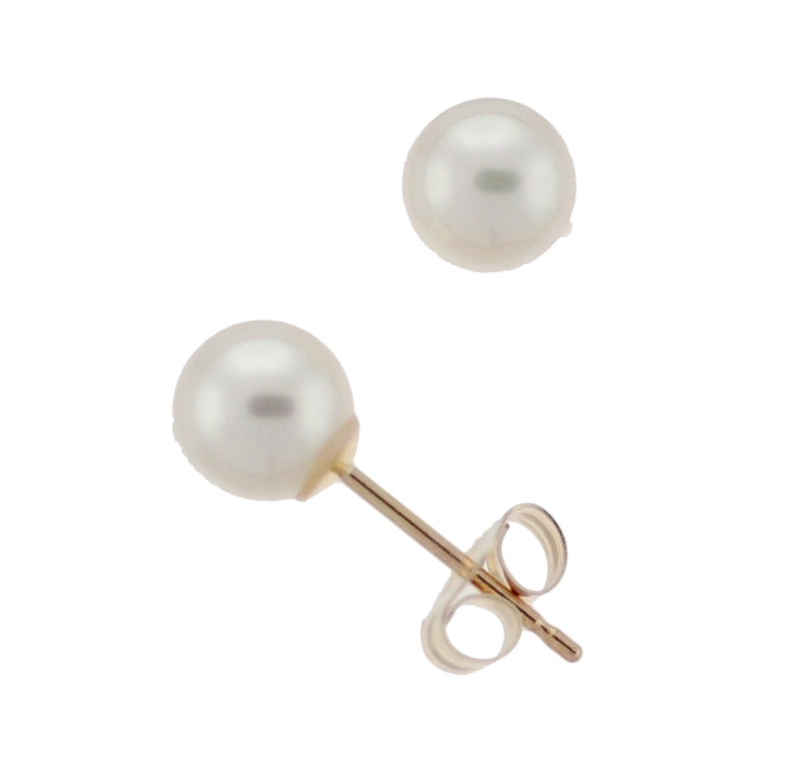 5.5-6.0mm Akoya Pearl Stud Earrings (SKU: 60506)