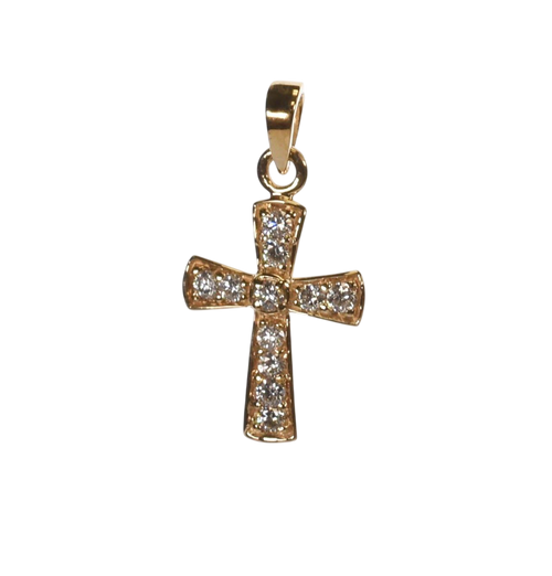 14K Yellow Gold Cross Pendant - M.S.C. Sales
