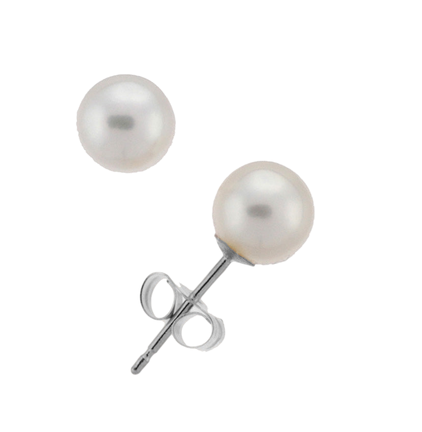 6.0-6.5mm Akoya Pearl Stud Earrings (SKU: 60508)
