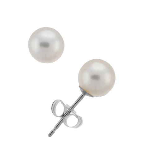 6.0-6.5mm Akoya Pearl Stud Earrings (SKU: 60508)