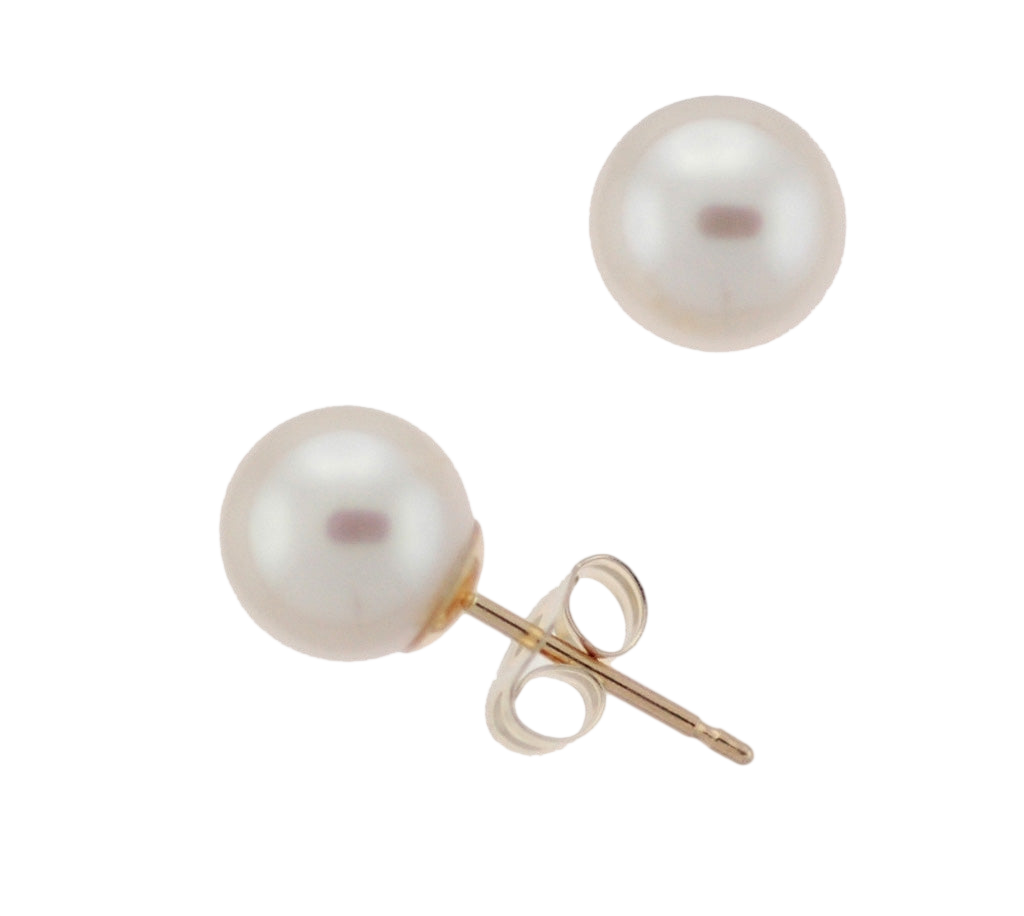 6.5-7.0mm Akoya Pearl Stud Earrings (SKU: 60510)