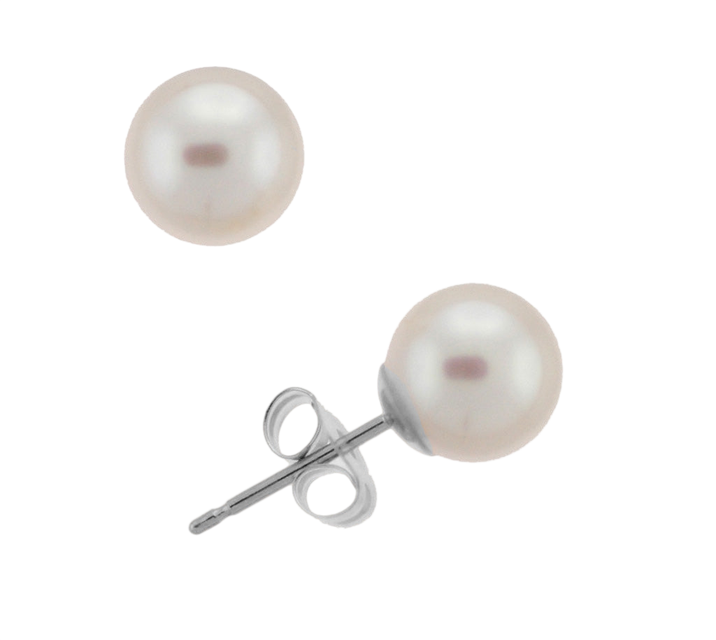 6.5-7.0mm Akoya Pearl Stud Earrings (SKU: 60510)