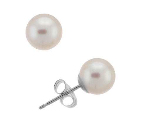 6.5-7.0mm Akoya Pearl Stud Earrings (SKU: 60510)