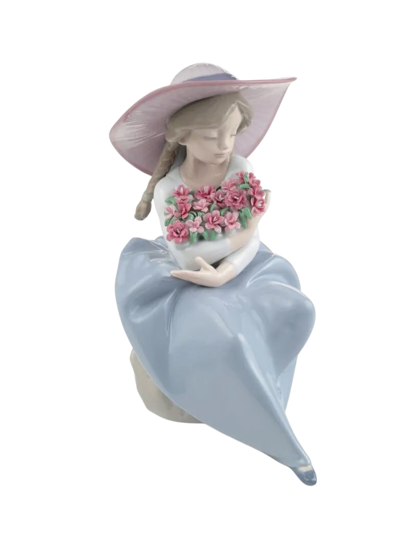 Lladró Fragrant Bouquet Girl with Carnations Figurine (SKU: 01007215)