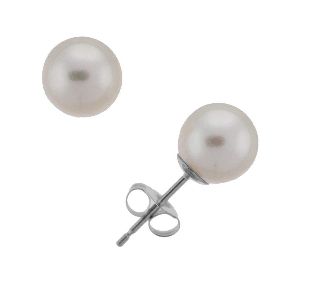 7.0-7.5mm Akoya Pearl Stud Earrings (SKU: 60512)