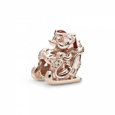 Pandora Minnie and Mickey Christmas Sleigh Charm (SKU: 788450C01)