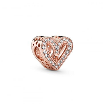 Pandora Sparkling Freehand Heart Charm (SKU: 788692C01)