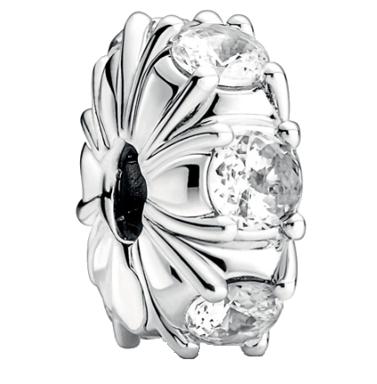 Pandora Long Pronged Sparkling Clip Sterling Silver(SKU: 790046C01)
