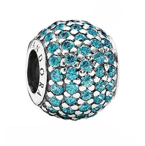 Pandora Teal Pavé Lights Charm (SKU: 791051MCZ)