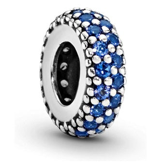 Pandora Blue Pavé Spacer Charm (SKU: 791359NCB)