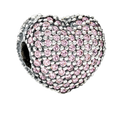 Pandora Open My Heart Pink Clip Sterling Silver (SKU: 791427PCZ)