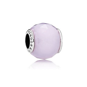 Pandora Opalescent Pink Geometric Facets Charm (SKU: 791722NOP)