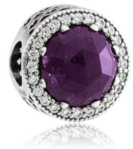 Pandora Royal Hearts, Royal Purple Charm (SKU: 791725NRP)