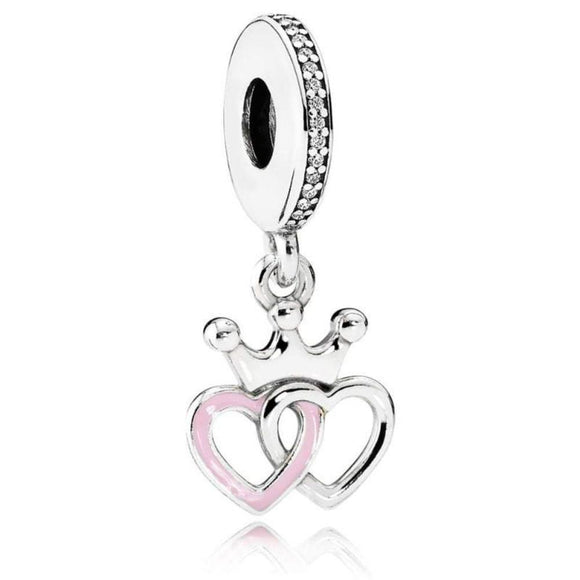 Pandora Crowned Hearts Charm (SKU: 791963CZ)