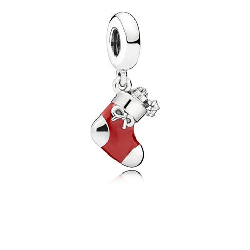 Pandora Festive Stocking Charm (SKU: 796387EN39)