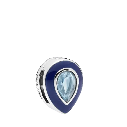 Pandora Reflexions Dazzling Blue Droplet Charm (SKU: 797889NMB)