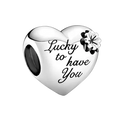 Pandora Heart and Clover Charm (SKU: 799364C00)