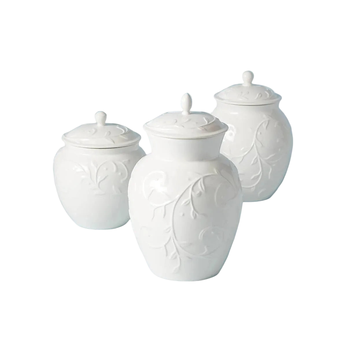 Lenox Opal Innocence Carved 3-Piece Cannister Set (SKU: 826014)