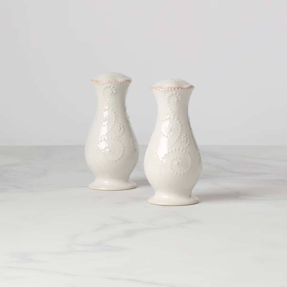 Lenox French Perle White Salt & Pepper Shaker Set - Thumbnail 2