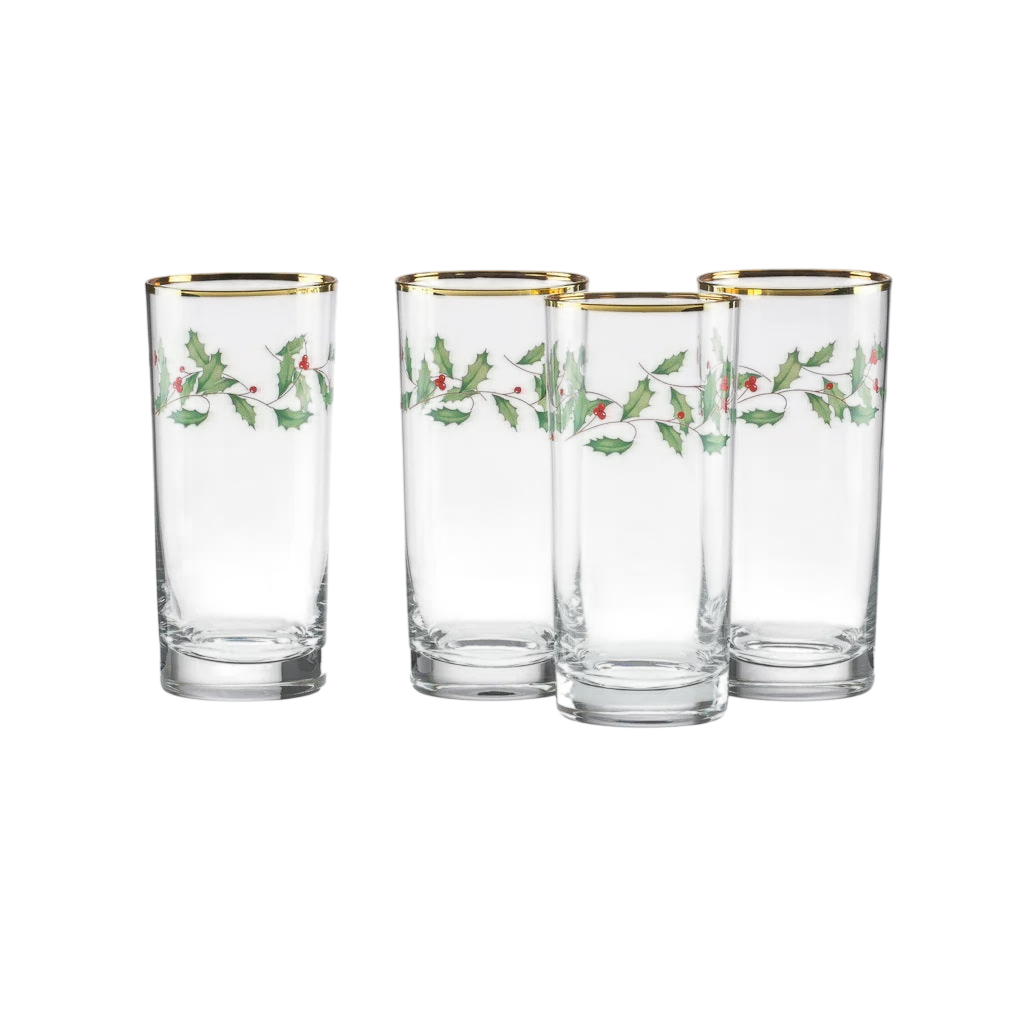 Lenox 4-Piece Highball Holiday Glass Set (SKU: 849605)