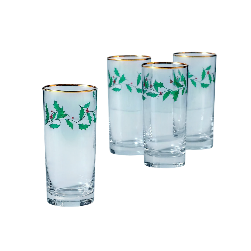 Lenox 4-Piece Highball Holiday Glass Set (SKU: 849605)