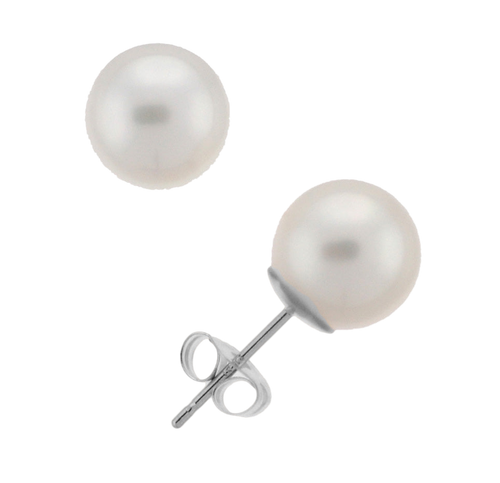8.0-8.5mm Akoya Pearl Stud Earrings (SKU: 60516)