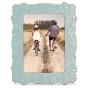 Lenox French Perle Ice Blue 5" x 7" Frame (SKU: 869601)