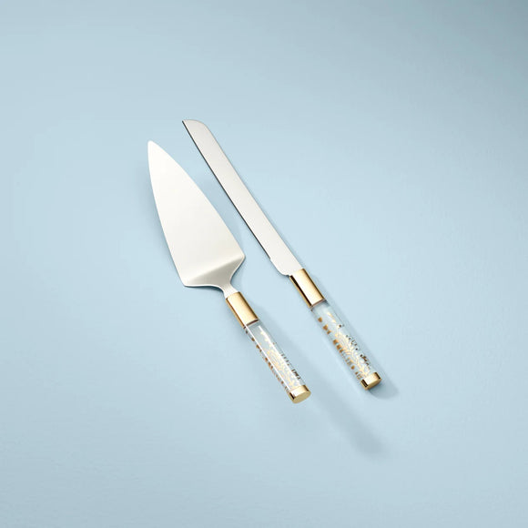 Lenox Opal Innocence Flourish 2-Piece Cake Knife and Server Set (SKU: 890861)