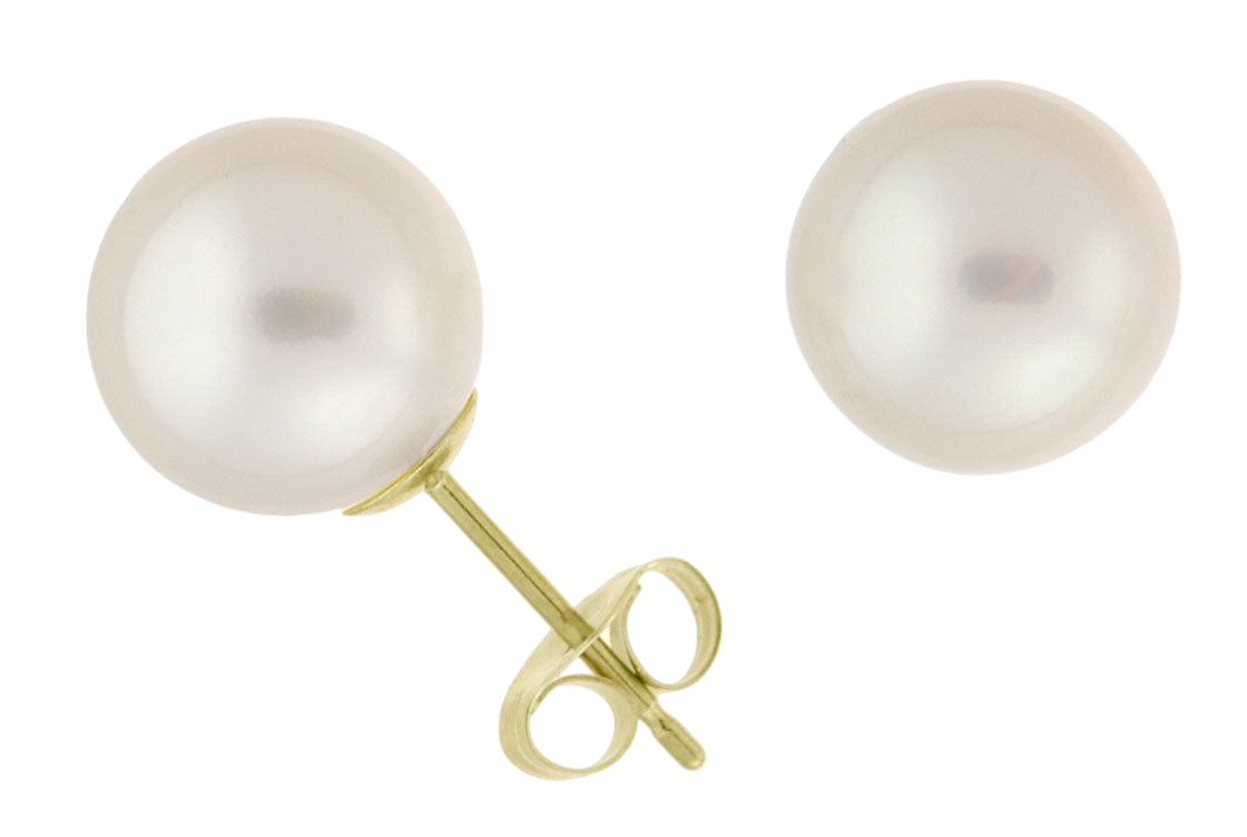 8.5-9.0mm Akoya Pearl Stud Earrings (SKU: 60537)
